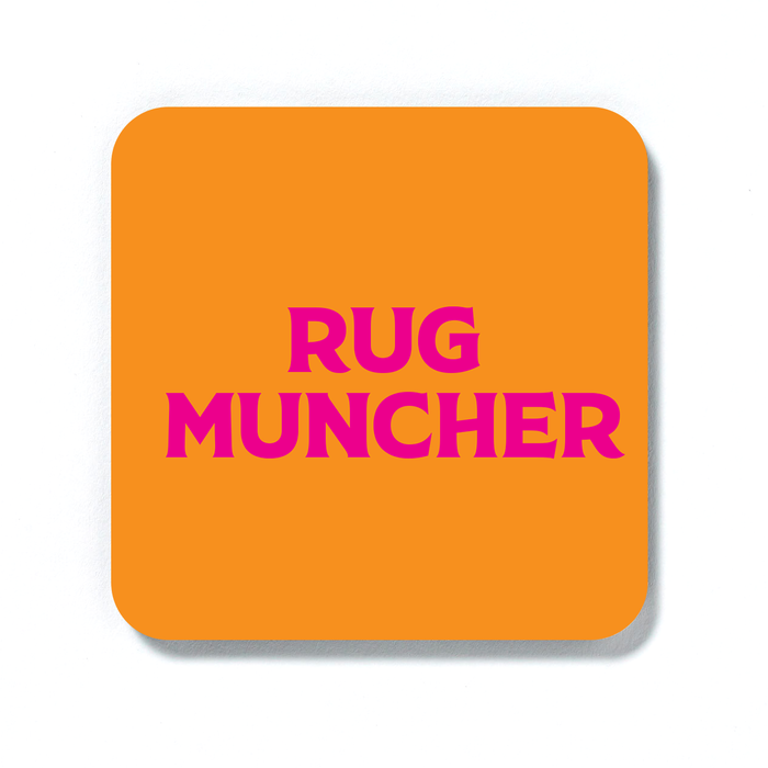 Rug Muncher Coaster | LGBTQ+ Gifts, LGBT Gifts, Gifts For Lesbians, Drinks Mat, Pop Art