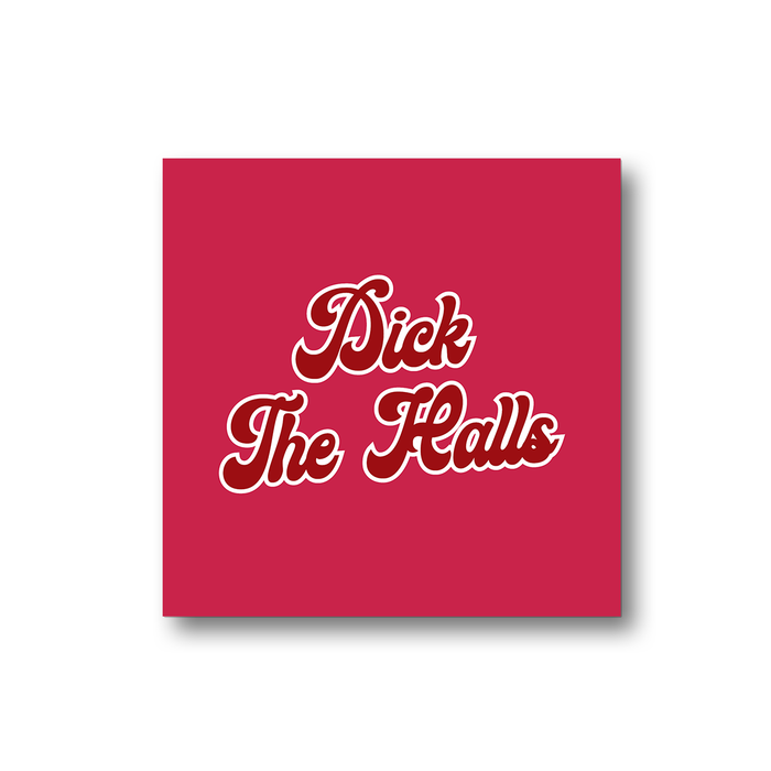 Dick The Halls Fridge Magnet | Rude Christmas Magnet, Funny Christmas Decorations, Stocking Filler, Deck The Halls
