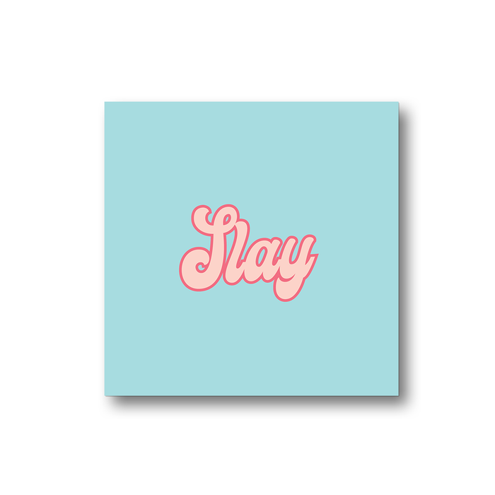 Slay Fridge Magnet | LGBTQ+ Gifts, LGBT, Slay Queen, Hype Gift For Friend, Slay All Day, Groovy Seventies Style Magnet