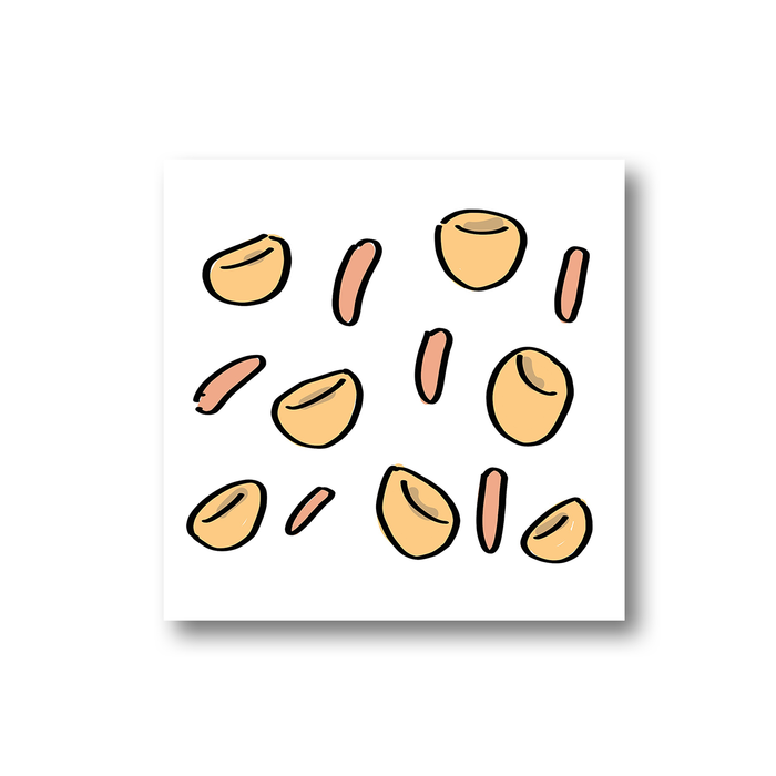 Sausage And Yorkshire Pudding Print Fridge Magnet | Food Pattern Kitchen Magnet, Toad In The Hole, Sausages, Yorkies, Yorkshire Pudding, Roast Dinner