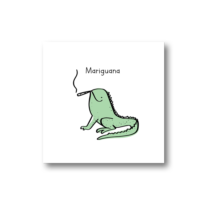 Mariguana Fridge Magnet | Weed Kitchen Magnet, Stoner Igunan Pun Gift For Stoner, Weed Smoker, Cannabis, Marijuana, Hash, Ganja, Pot