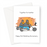 Together For-leather Happy 3rd Wedding Anniversary Greeting Card