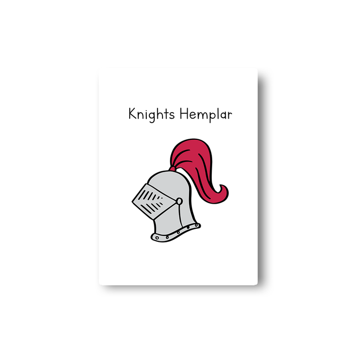 Knights Hemplar Doodle Sticker | Weed Pun Gift For Stoners, Weed Smokers, Knights Templar Pun, Knights Helmet Doodle, Cannabis, Marijuana, Hash, Pot
