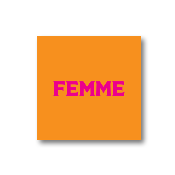 Femme Magnet | LGBTQ+ Gifts, LGBT Gifts, Gifts For Lesbians, Fridge Magnet, Pop Art