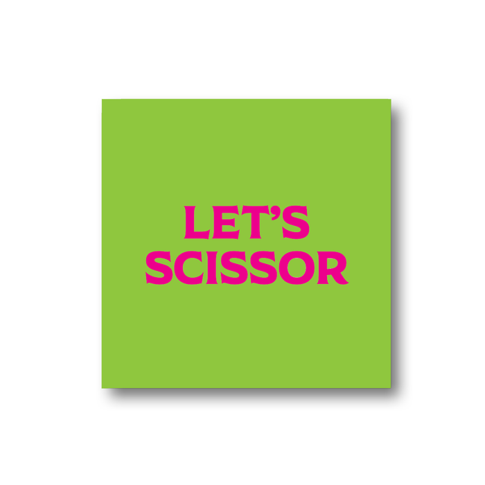 Let's Scissor Magnet | LGBTQ+ Gifts, LGBT Gifts, Gifts For Lesbians, Fridge Magnet, Pop Art