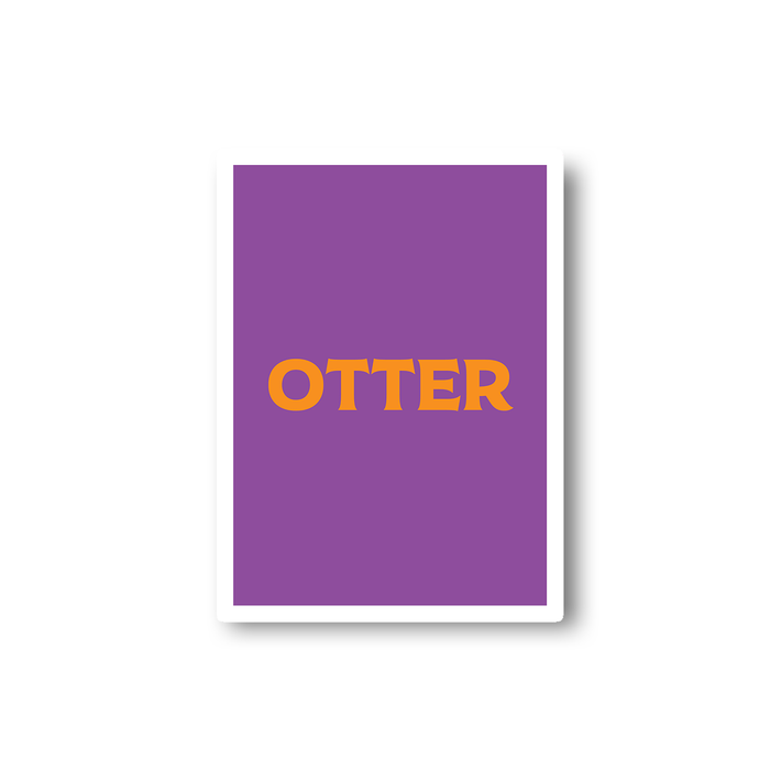 Otter Sticker | LGBTQ+ Gifts, LGBT Gifts, Gifts For Gay Men, Laptop Sticker, Pop Art