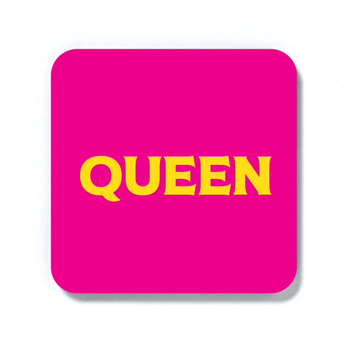 Queen Coaster | LGBTQ+ Gifts, LGBT Gifts, Gifts For Gay Men, Drinks Mat, Pop Art