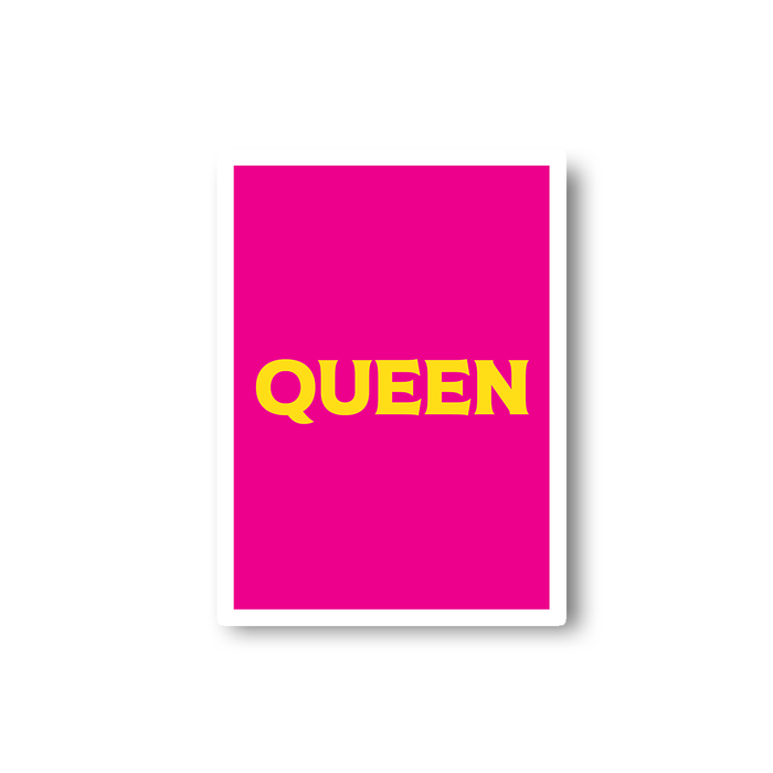 Queen Sticker | LGBTQ+ Gifts, LGBT Gifts, Gifts For Gay Men, Laptop Sticker, Pop Art