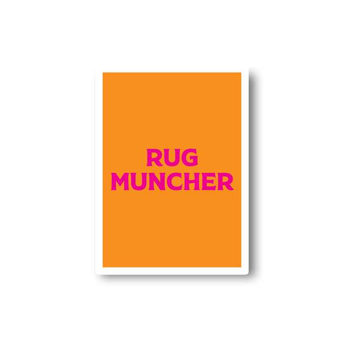 Rug Muncher Sticker | LGBTQ+ Gifts, LGBT Gifts, Gifts For Lesbians, Laptop Sticker, Pop Art