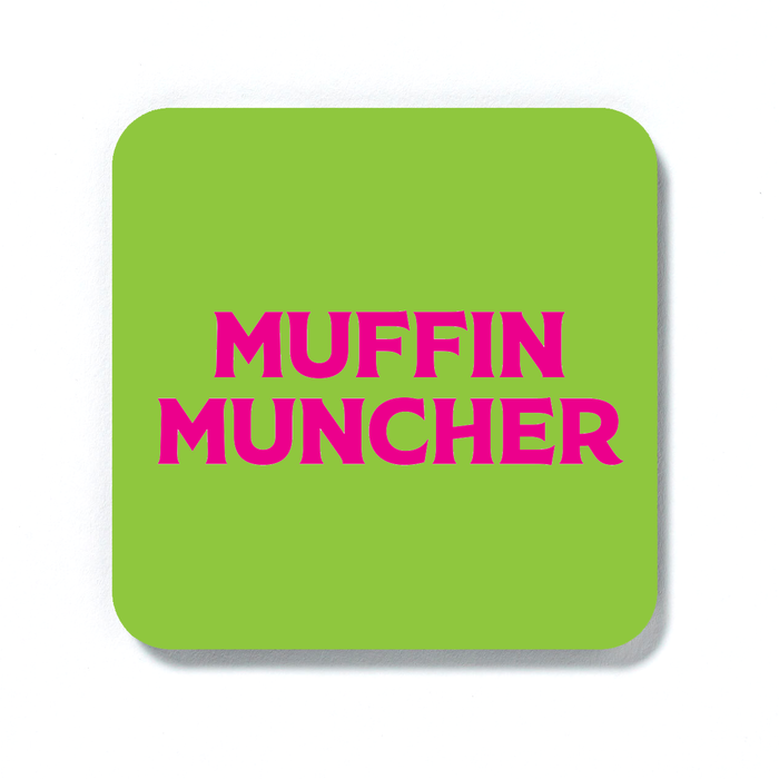 Muffin Muncher Coaster | LGBTQ+ Gifts, LGBT Gifts, Gifts For Lesbians, Drinks Mat, Pop Art