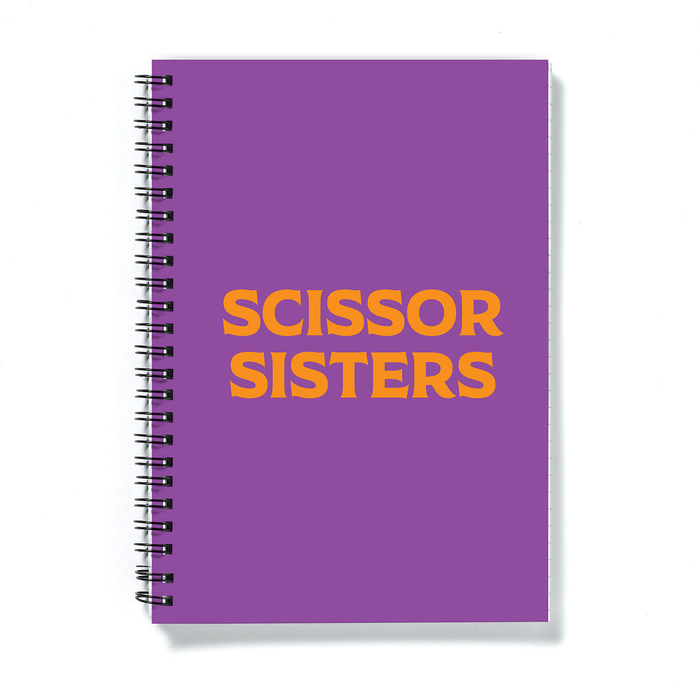 Scissor Sisters A5 Notebook | LGBTQ+ Gifts, LGBT Gifts, Gifts For Lesbians, Journal, Pop Art