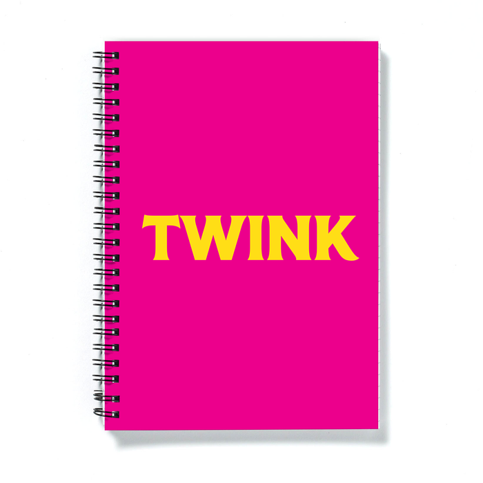Twink A5 Notebook | LGBTQ+ Gifts, LGBT Gifts, Gifts For Gay Men, Journal, Pop Art