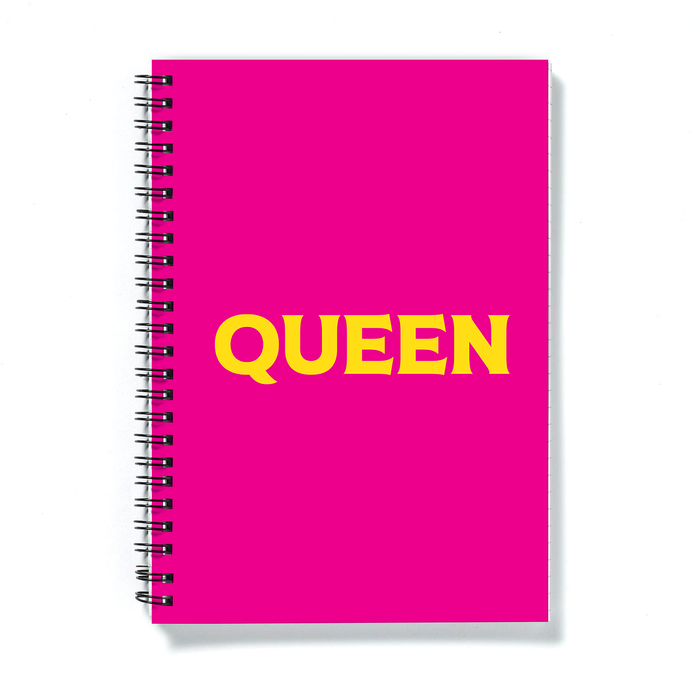 Queen A5 Notebook | LGBTQ+ Gifts, LGBT Gifts, Gifts For Gay Men, Journal, Pop Art