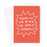Thank You For Being My Unpaid Therapist Greeting Card | Deadpan, Funny Thank You Card For Friend, Parent, Partner, Colleague, Boss, Teacher