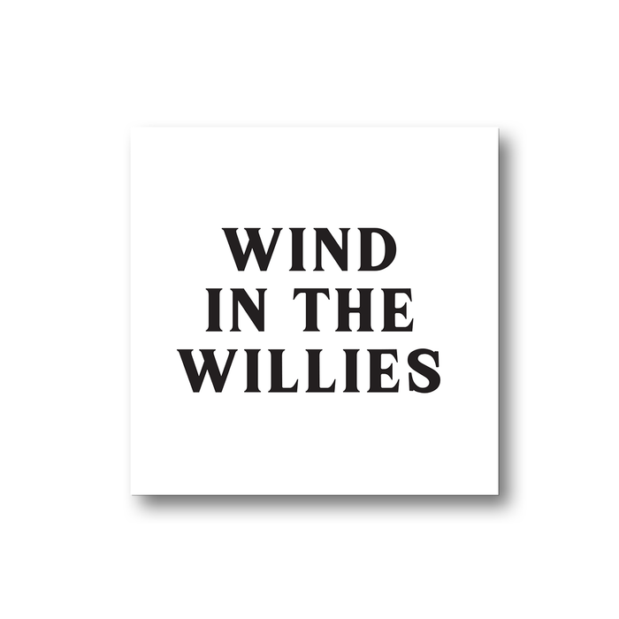Wind In The Willies Magnet | Funny Fridge Magnet, Funny Literary Gifts, Funny Literature Gifts, Wind In The Willows Gifts, Vintage Typography