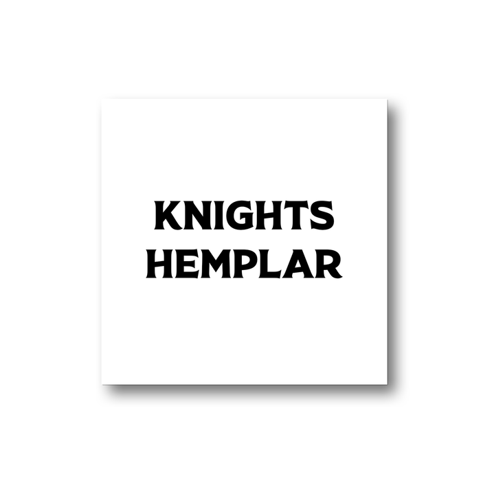 Knights Hemplar Fridge Magnet | Weed Gift For Stoner, Weed Smoker, Cannabis, Marijuana, Hash, Ganja, Pot, Knights Templar Pun
