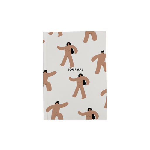 Abstract Nude Men And Women A5 Journal | Funny Nude Writing Journal, Naked Marching Men And Women Diary