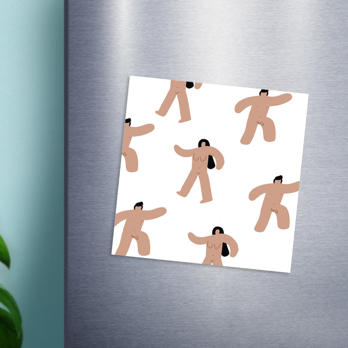 Abstract Nude Men And Women Magnet| Naked People Fridge Magnet, Rude Fridge Magnet, Abstract Nude Fridge Magnet, Funny Fridge Magnet, LGBTQ+ Magnet