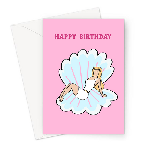 Aphrodite Happy Birthday Greeting Card | Sexy Aphrodite Birthday Card For Her, Friend, LGBT, Greek Mythology, Goddess Of Love, Venus