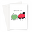 Appley Ever After Greeting Card | Cute, Kawaii, Funny Apple Pun Engagement Card, Congratulations, Apple Bride And Groom Doodle