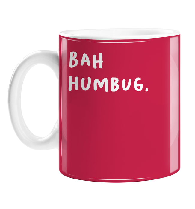 Bah Humbug. Mug | Rude, Funny Christmas Gift For Scrooge, Christmas Hater, Stocking Filler, Secret Santa