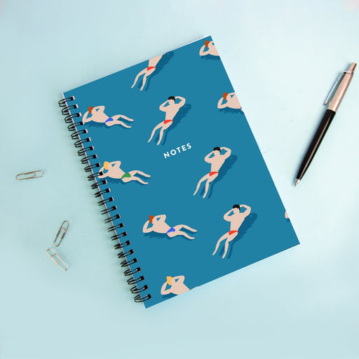 Bathing Men A5 Notebook | Swimming Men Journal, Men In Speedos Notepad, LGBTQ+ Diary