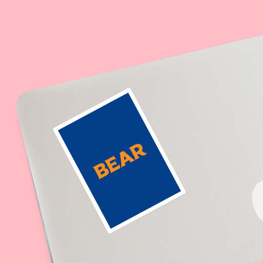 Bear Sticker | LGBTQ+ Gifts, LGBT Gifts, Gifts For Gay Men, Laptop Sticker, Pop Art