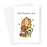 Best Dog Mum Ever Greeting Card | Cute Card For Dog Mum, Her, Lady Hugging Dog With Hearts, Mother's Day Card For Dog Owner