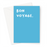 Bon Voyage. Greeting Card | French You're Leaving Card, Going Away Travelling, Good Bye, Good Luck On Your Travels, Blue