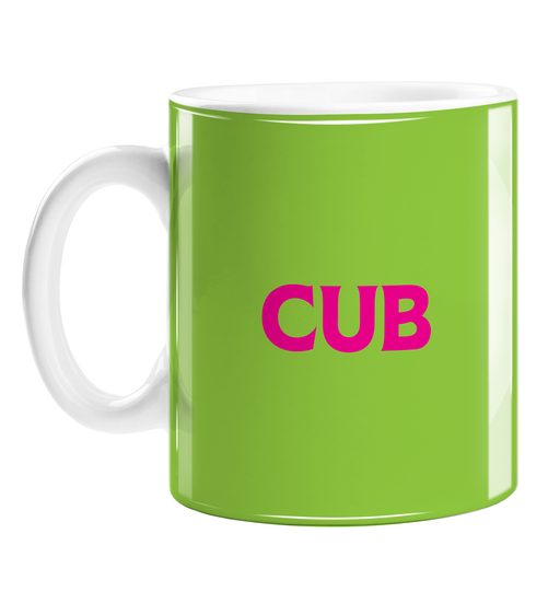 Cub Mug | LGBTQ+, LGBT Gifts For Gay Men, Pop Art, Pink, Green