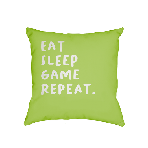 Eat Sleep Game Repeat. Cushion | Funny Gaming Cushion, Birthday Present For Gamer, Gaming Obsessed, Gamers