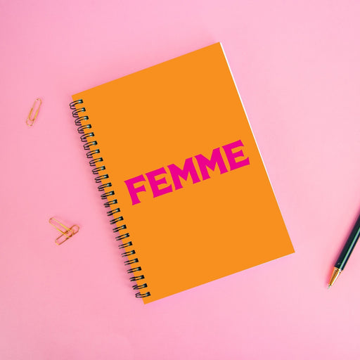 Femme A5 Notebook | LGBTQ+ Gifts, LGBT Gifts, Gifts For Lesbians, Journal, Pop Art