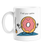Find Your Centre Mug | Ring Donut Meditating Ceramic Coffee Mug, Gift, For Yogi, Yoga Lover, Namaste, Meditation