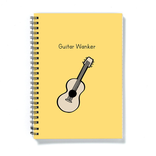 Guitar Wanker A5 Notebook | Rude, Funny Gift For Guitarist, Guitar Player, Musician, Music Lover, Journal, Diary