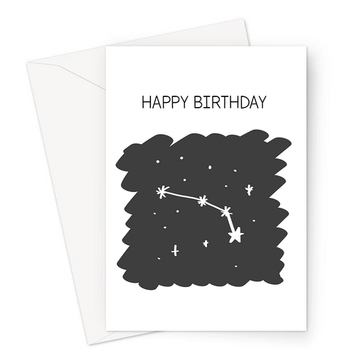 Happy Birthday Aries Greeting Card | Astrology Birthday Card For Aries, Aries Constellation, Star Sign, Astro, Sun Sign, Astrological Sign, Horoscope
