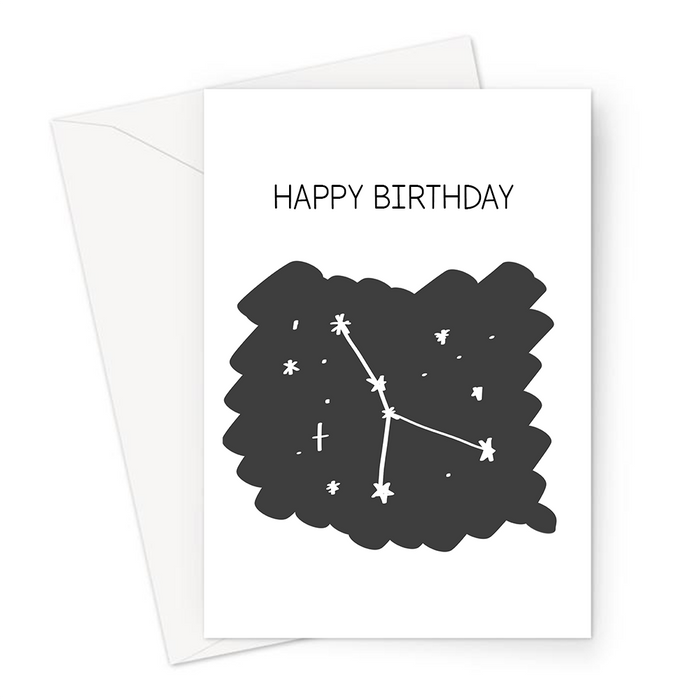 Happy Birthday Cancer Greeting Card | Astrology Birthday Card For Cancer, Cancer Constellation, Star Sign, Astro, Sun Sign, Astrological Sign, Horoscope