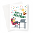 Happy Birthday Gaming Greeting Card | Happy Birthday Card For Gamer, Gamer Celebrating At Computer After Winning Video Game, Pixel Letters, Trophy