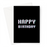 Happy Birthday Greeting Card | Pixel Font Gaming Birthday Card In White For Gamer, Him, Her Gaming Obsessed