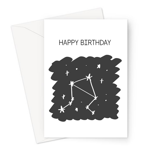 Happy Birthday Libra Greeting Card | Astrology Birthday Card For Libra, Libra Constellation, Star Sign, Astro, Sun Sign, Astrological Sign, Horoscope