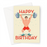 Happy Birthday Weight Lifting Greeting Card | Happy Birthday Card For Weight Lifter, Weight Lifter Lifting Heavy Weights With Heart And Arrow Tattoo