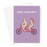 Happy Valentine's Naked Couple On Tandem Greeting Card | Funny Valentine's Card Card For Nudist Couple, For Her, For Him