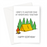 Here's To Another Year Of Adventures Together Happy Birthday Greeting Card | Camping Birthday Card For Partner, Friend, Tent In The Woods With A Fire