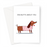 I'm Mutts About You Greeting Card | Cute, Funny Dog Pun Valentine's Card, Love, Sausage Dog With Love Heart Eyes And Flower, Anniversary