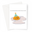 It's Your Wedding Day And I'm Egg-cited! Greeting Card | Funny, Cute, Egg Pun Wedding Day Card, Excited Cracked Egg Wearing Party Hat, Getting Married