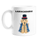 Labracadabra! Mug | Funny Dog Pun Coffee Mug, Abracadabra, Golden Labrador Dress As musician In Starry Cape