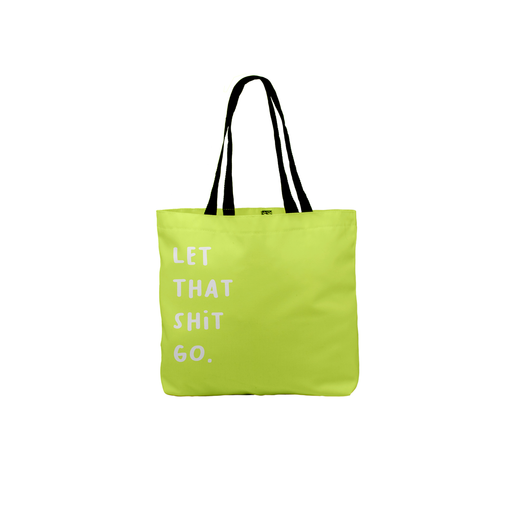 Let That Shit Go. Tote | Canvas Shopping Bag, Yoga Joke Tote Bag, For Yoga, Yogi, Namaste, Profanity, Let It Go, Breakup, Zen, Forgiveness, Healing