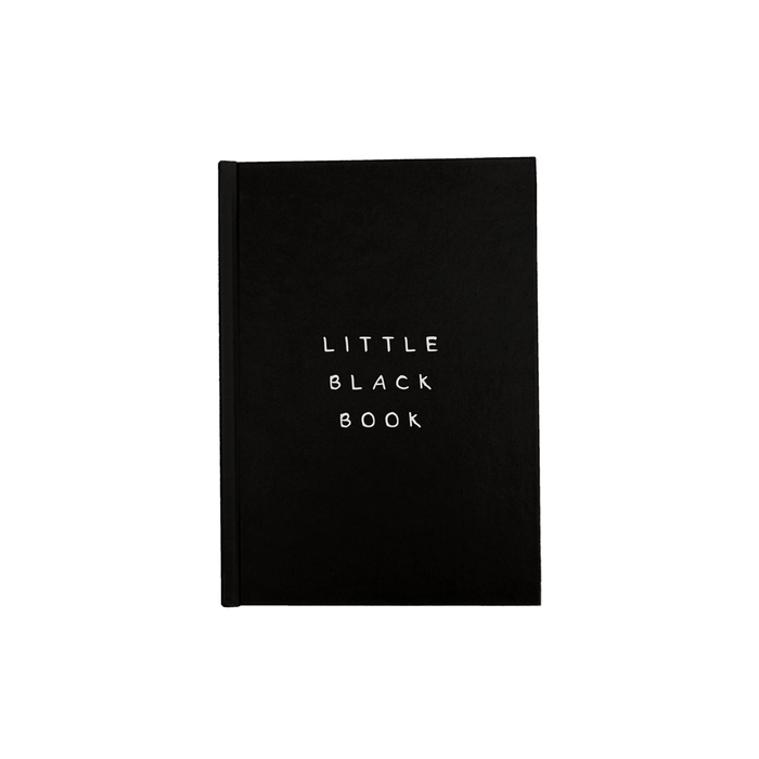 Little Black Book A5 Journal | Funny Writing Journal, Secret Dating Diary, Notebook, Monochrome