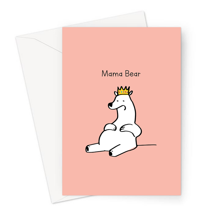 Mama Bear Greeting Card | Mother's Day Card For Mother, Mum, Mama, Her, Bear Doodle