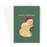 Meowy Christmas Greeting Card | Cat Winking In A Santa Hat Holding A Bauble, Funny Cat Christmas Card For Cat Owner, Cat Lover, Kitten