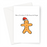 Merry Christmas To My Favourite Ginger Greeting Card | Funny Christmas Card For Ginger Friend, Gingerbread Man In Santa Hat, Ginger Joke, Christmas Cookie